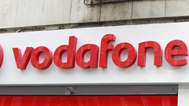 Vodaf Fachada de una tienda de Vodafone.