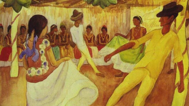 'Baile en Tehauntepec', de Diego Rivera. 'Baile en Tehauntepec', de Diego Rivera.