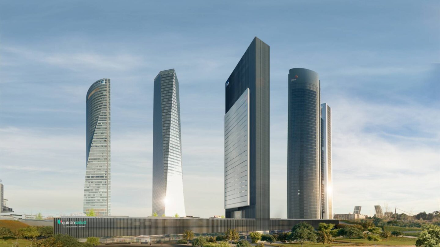 Recreación del quinto rascacielos del Paseo de la Castellana.