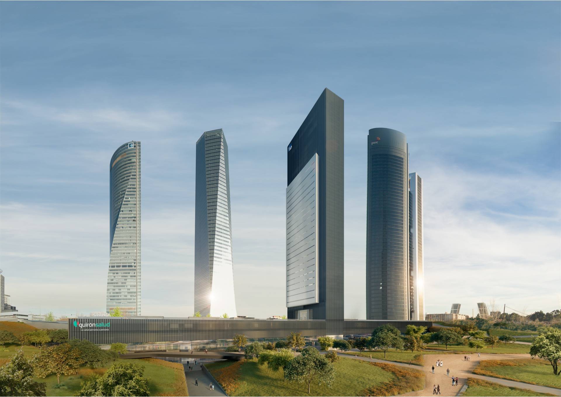 Recreación del quinto rascacielos del Paseo de la Castellana.