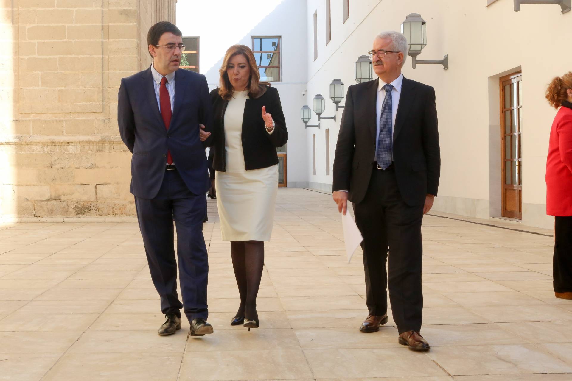 Susana Díaz, junto a Mario Jiménez el Día de Andalucía.