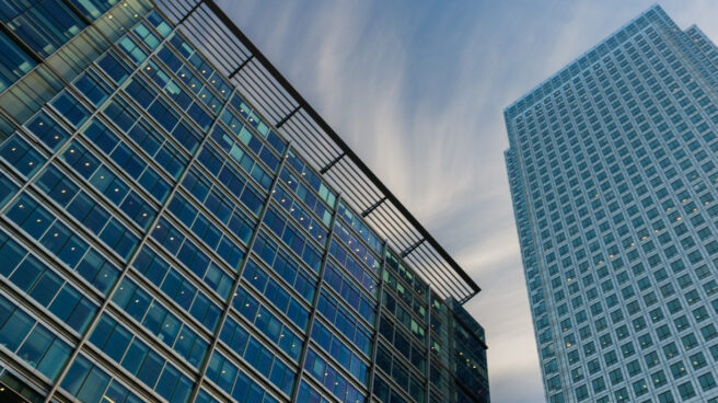 fachada-edificios Fachada de una multinacional.