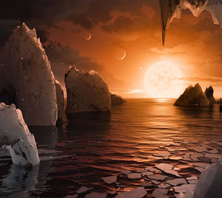 Descubren un sistema planetario con siete Tierras