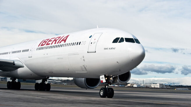 Un avión de Iberia.