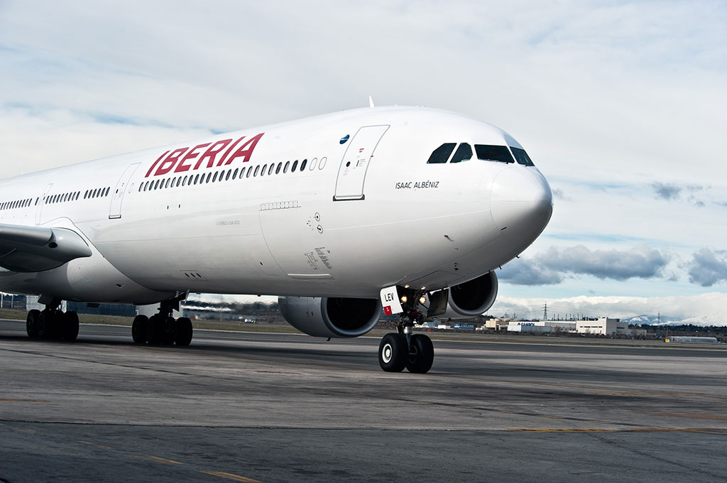 Un avión de Iberia.