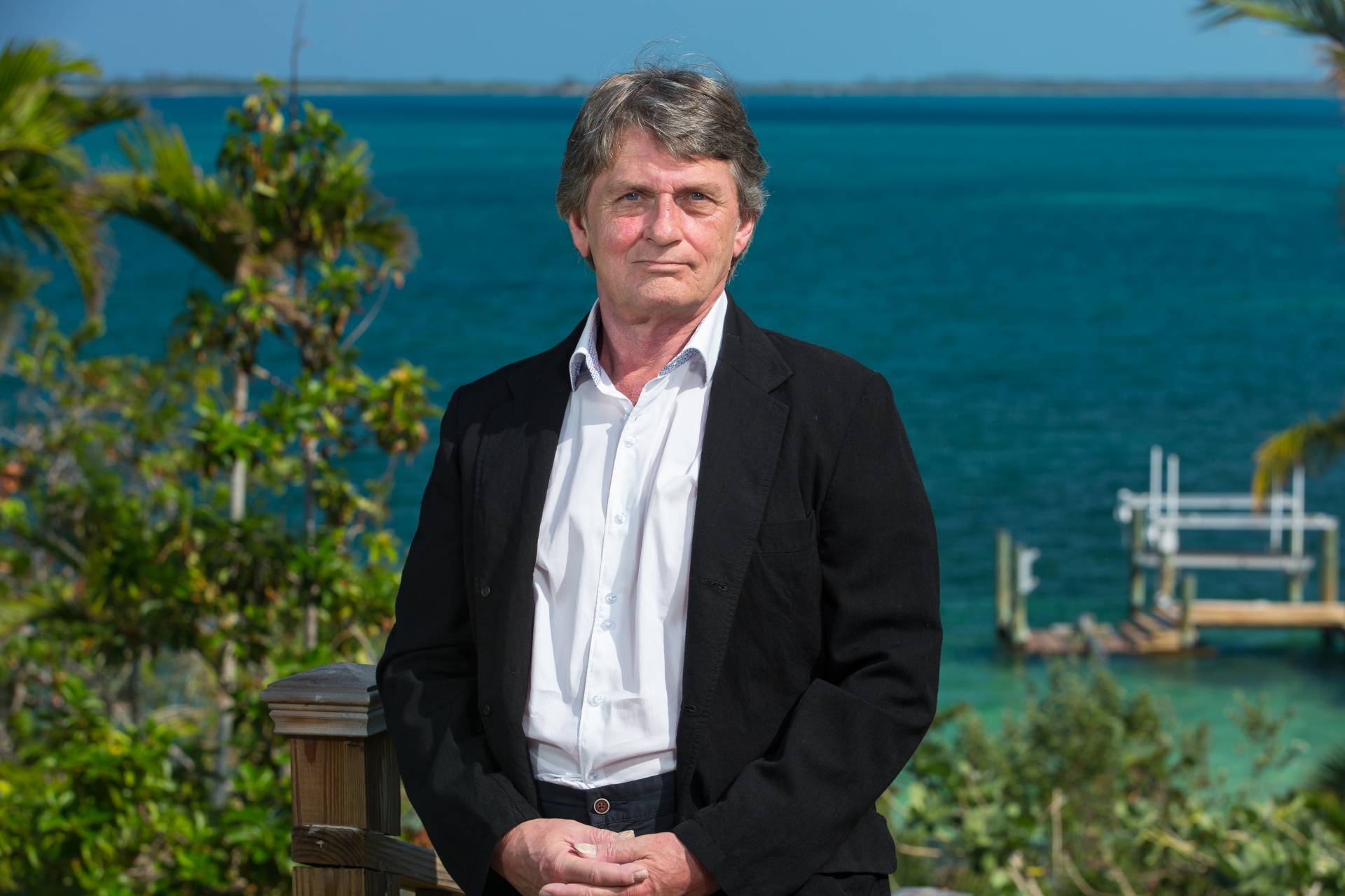 Mike Oldfield en Bahamas.