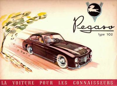 Antiguo publicitario de Pegaso, publicado en Francia.