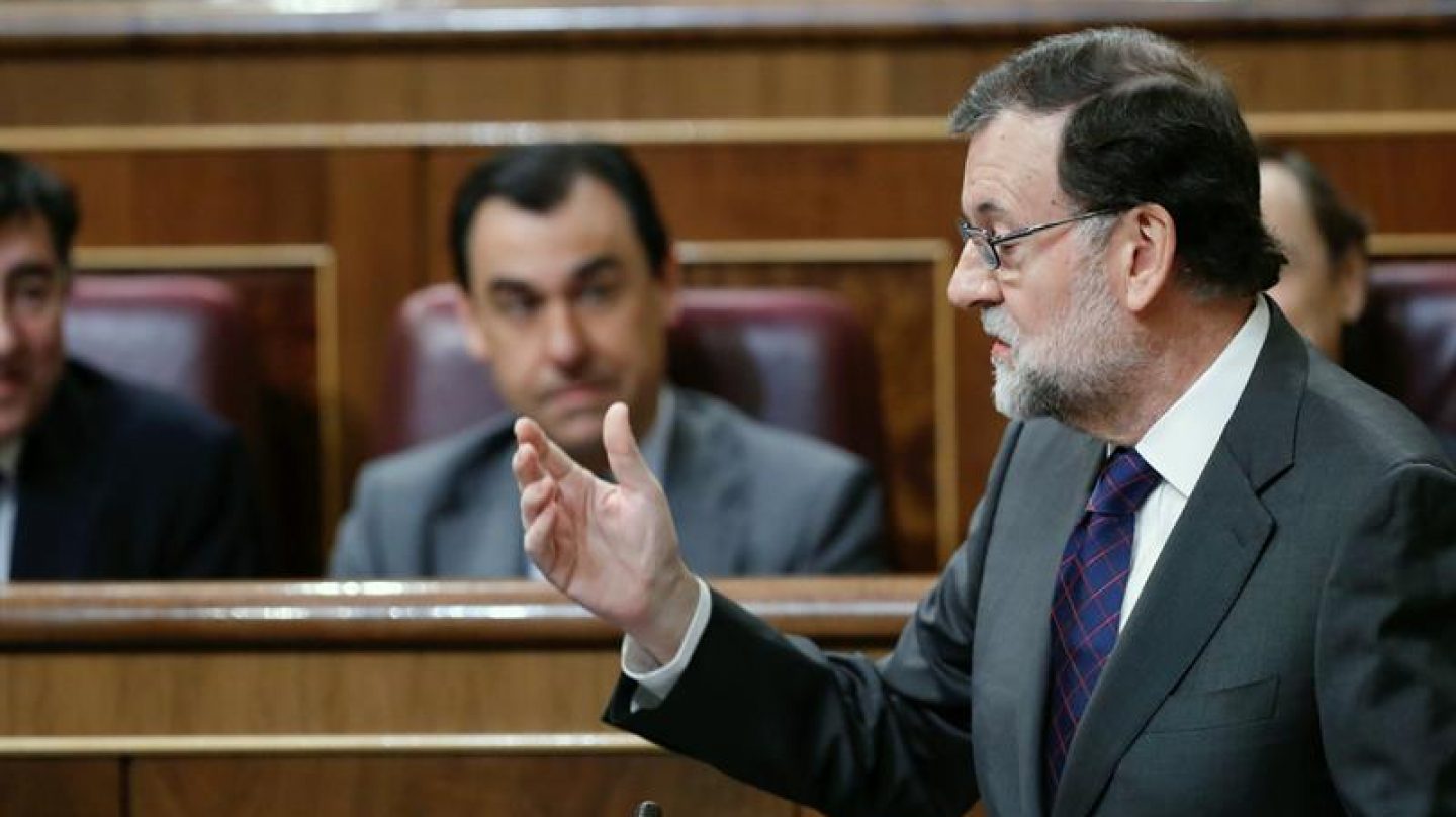 El presidente del Gobierno, Mariano Rajoy, en el Congreso.