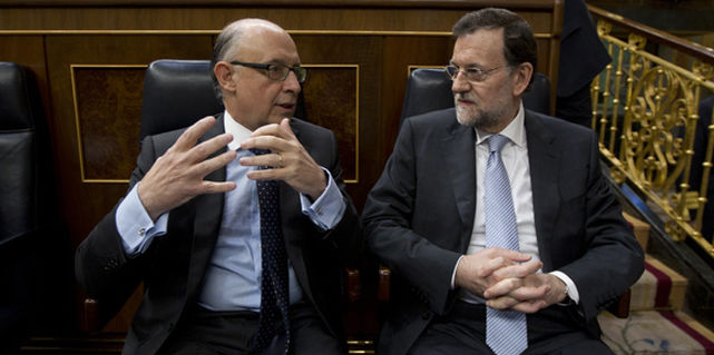 Cristóbal Montoro y Mariano Rajoy