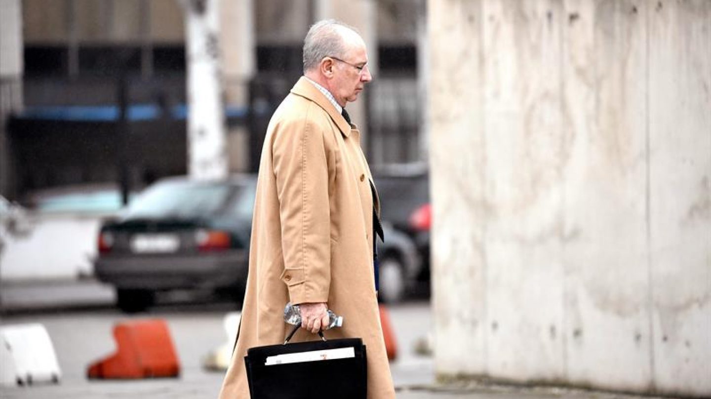 Rodrigo Rato, entrando a la Audiencia Nacional para el juicio de las tarjetas black.