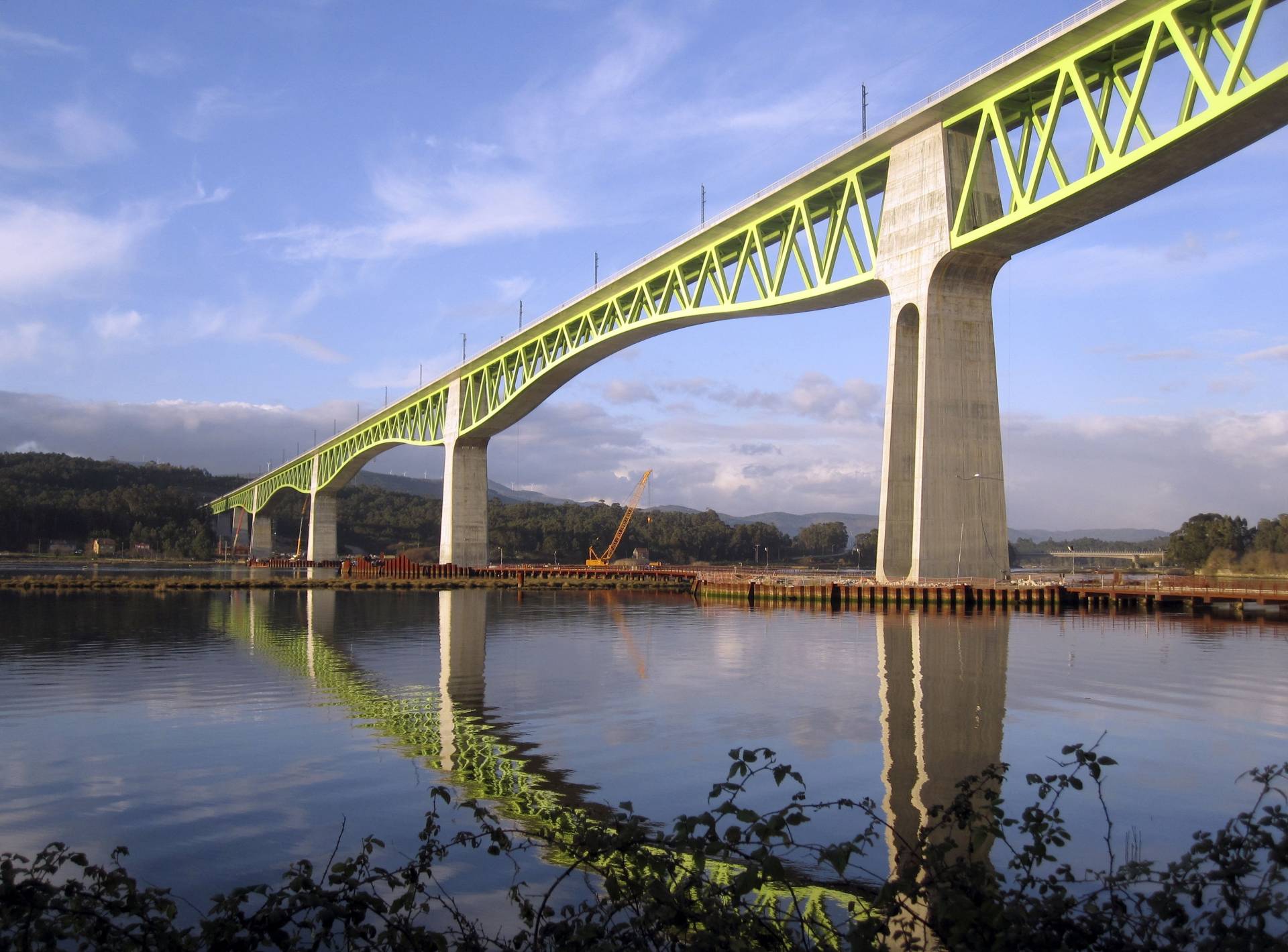 Viaducto sobre el río Ulla, un puente que ha sido premiado a nivel internacional.