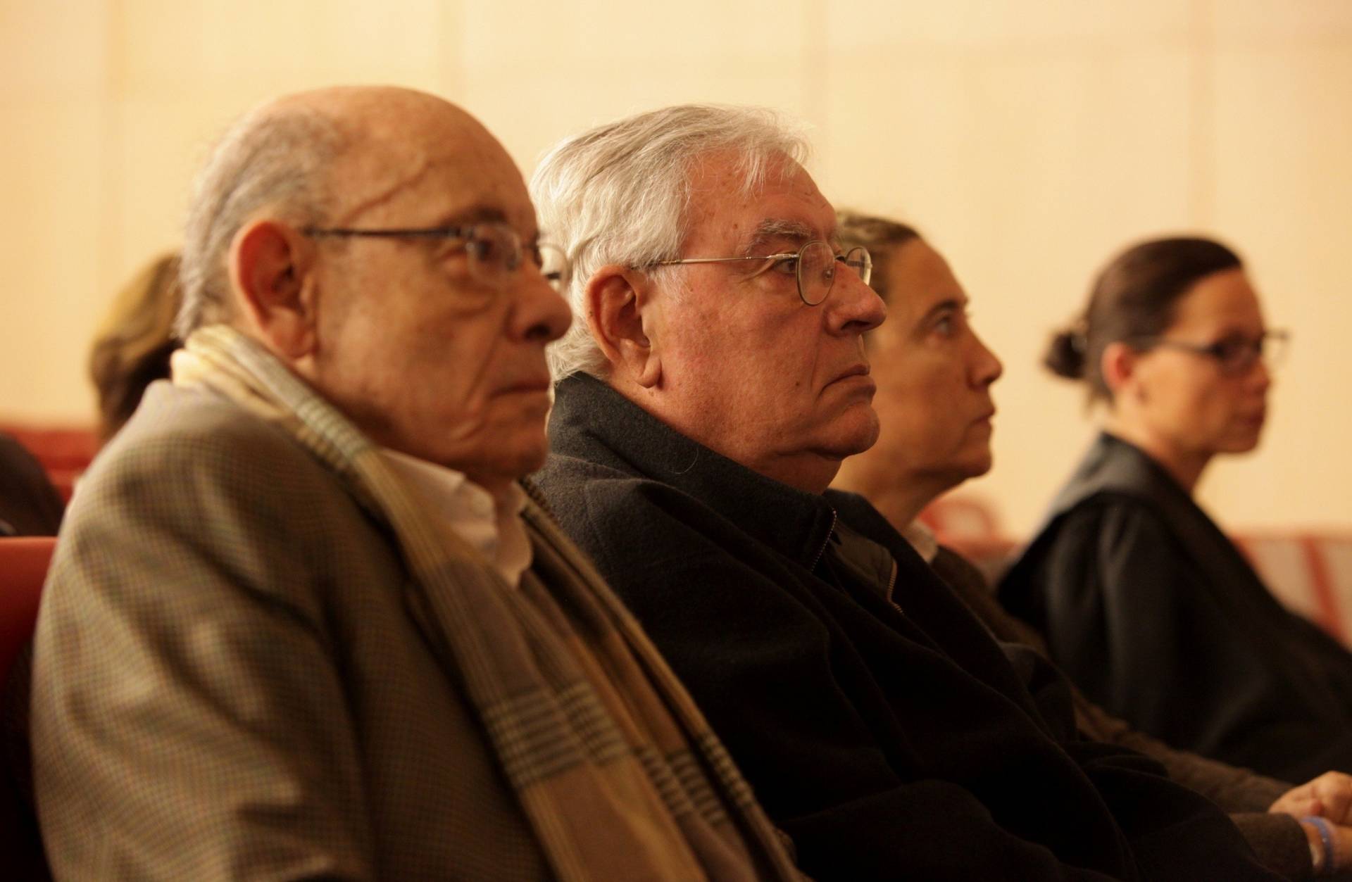 El expresidente del Palau de la Música, Félix Millet (i), junto al exdirector administrativo del Palau de la Música, Jordi Montull.