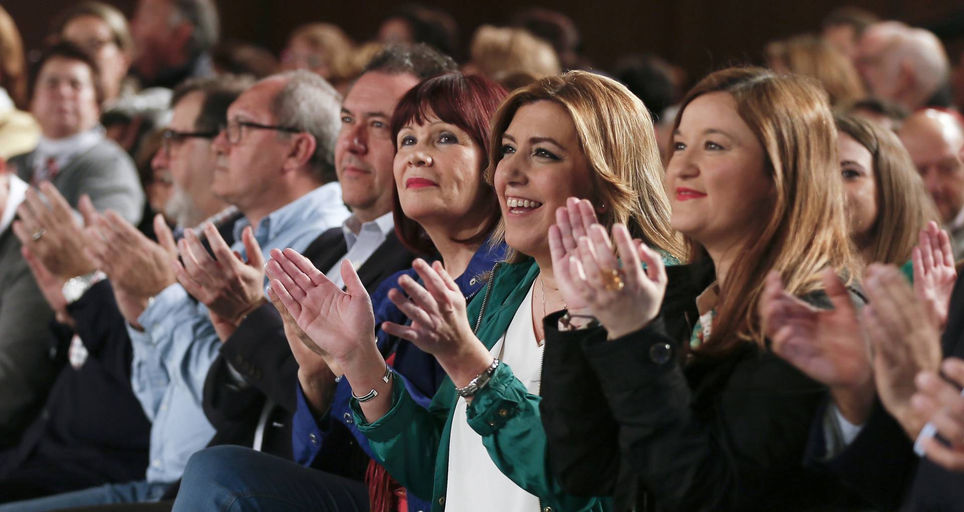 Susana Díaz en un acto del PSOE de Andalucía.