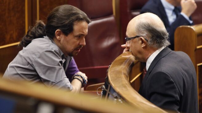 Pablo Iglesias y Cristóbal Montoro