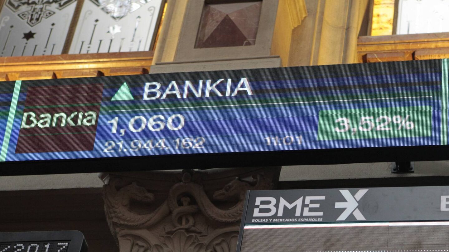 Bankia en la Bolsa.
