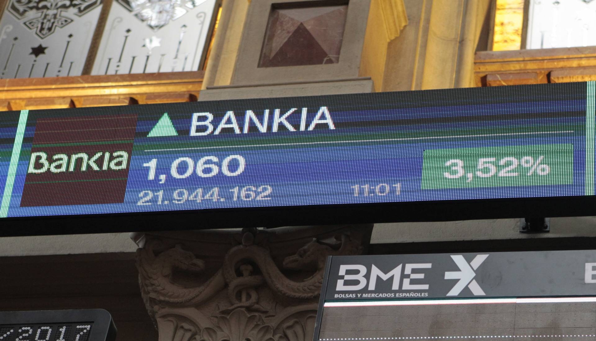Bankia en la Bolsa.