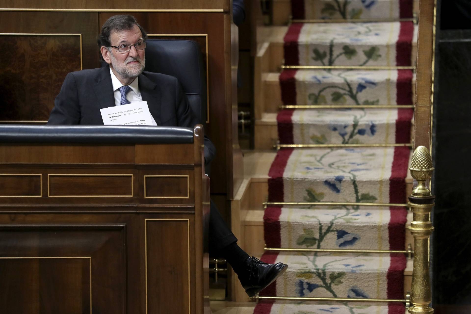Rajoy, en una sesión de control del Congreso.