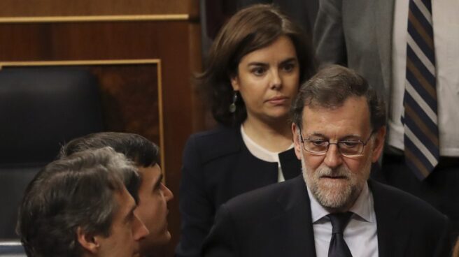 Iñigo de la Serna y Rajoy en el Congreso.
