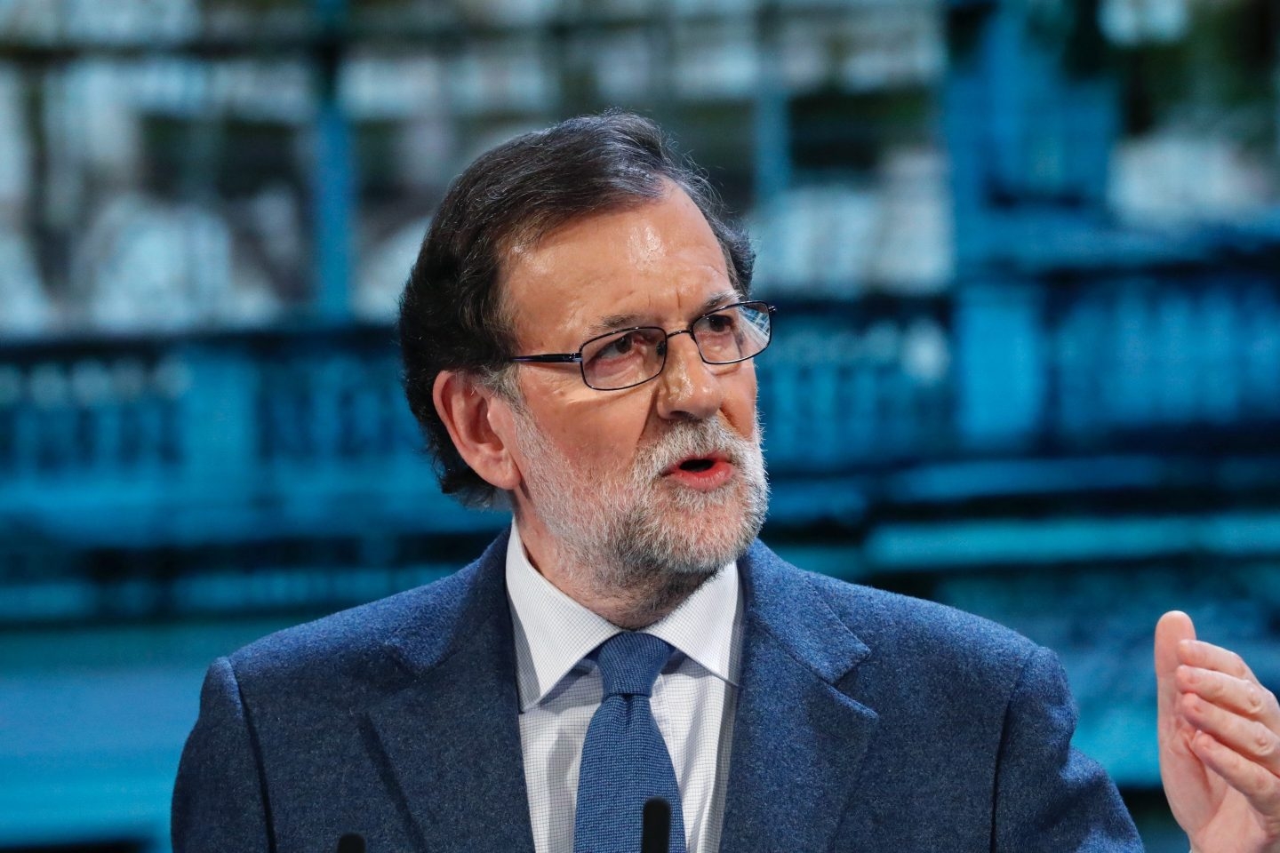 Mariano Rajoy, durante el congreso del PP de Madrid.