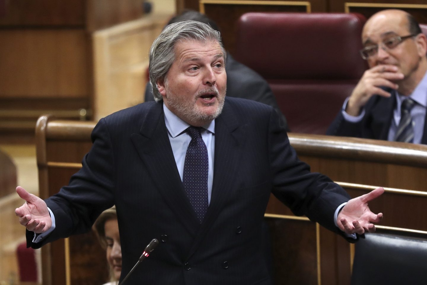 El ministro de Educación, Cultura y Deportes, Íñigo Méndez de Vigo, en el Congreso.