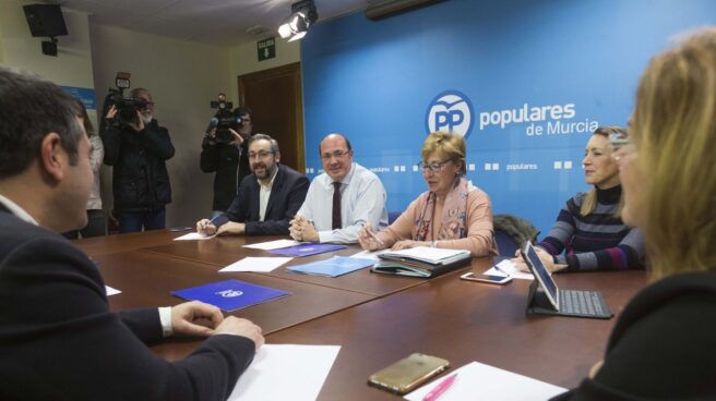 Pedro Antonio Sánchez, en la Ejecutiva del PP de Murcia.