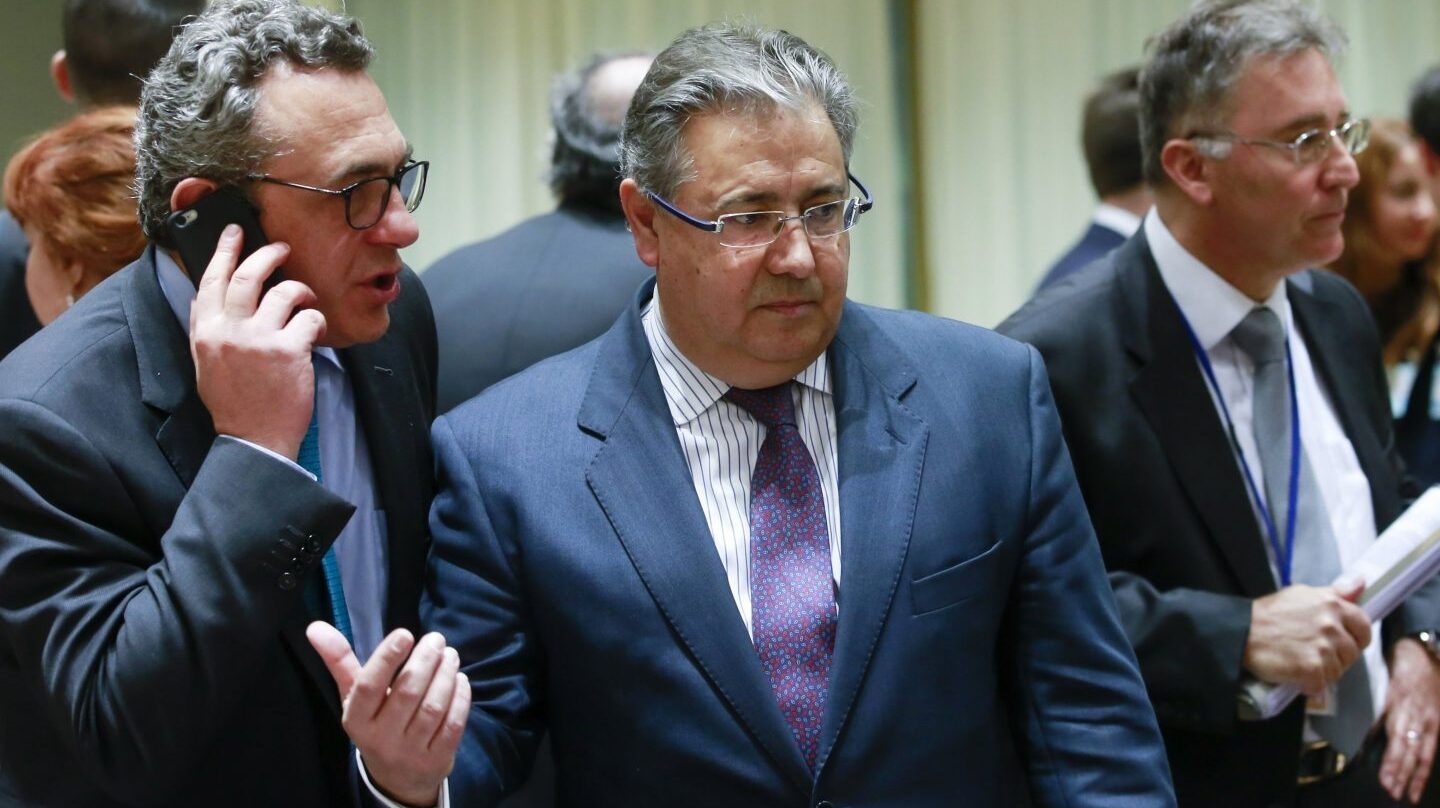 El ministro del Interior, Juan Ignacio Zoido, este lunes en Bruselas.