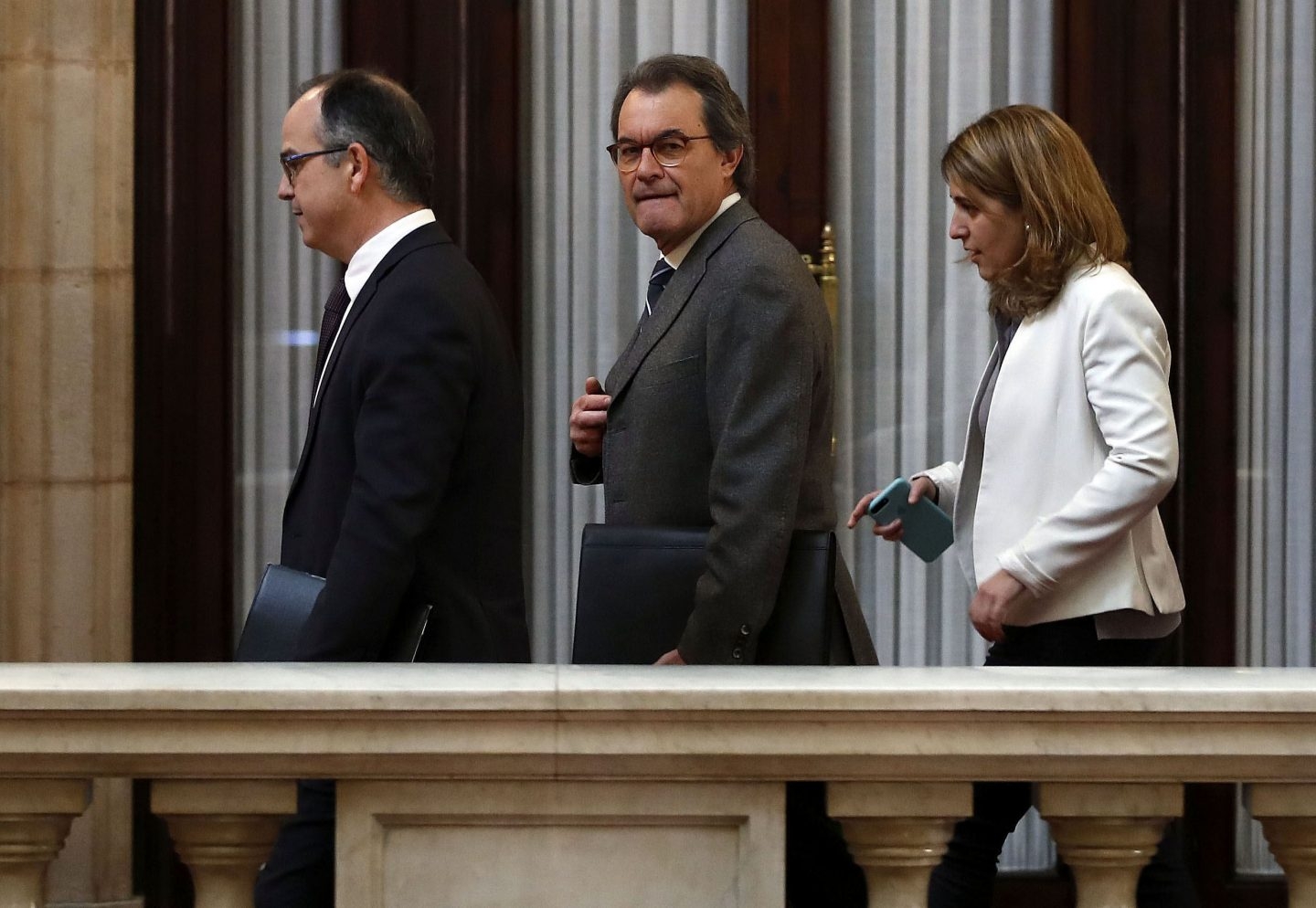 El ex president Artur Mas, antes de comparecer.