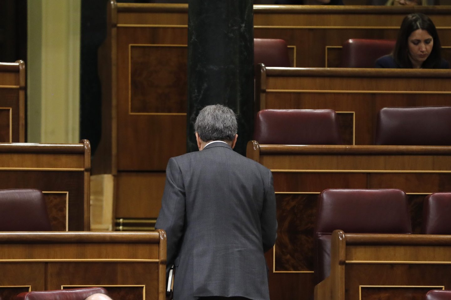 Francesc Homs, deja el hemiciclo del Congreso en su última sesión como diputado.