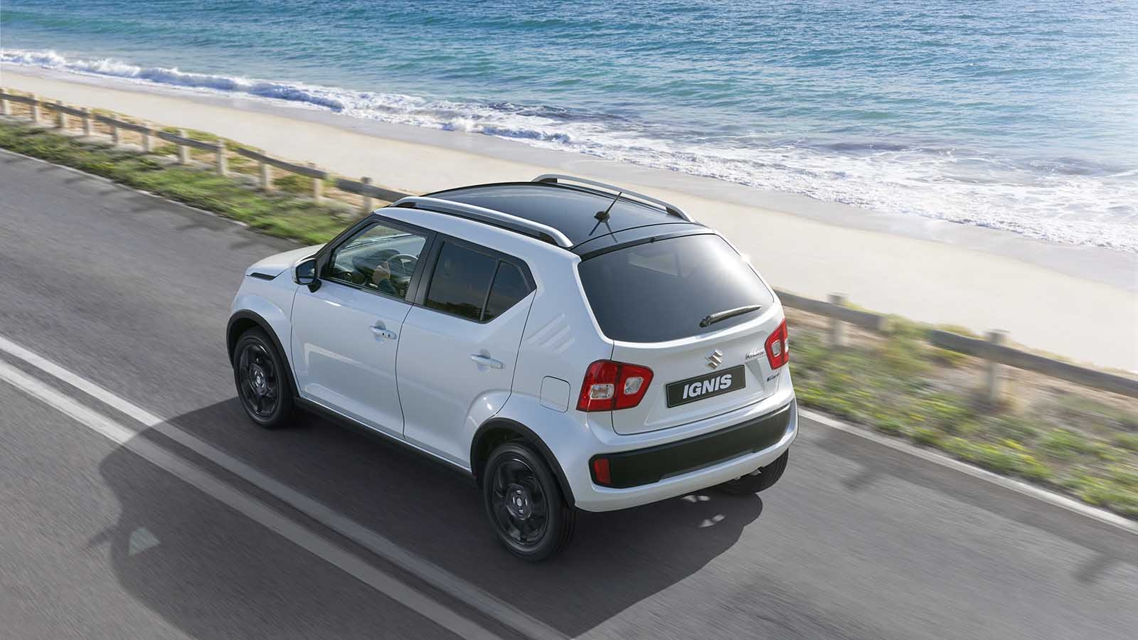 Disponible con un motor de gasolina de 1,2 litros (90 CV), parte de la agilidad con la que se mueve el Ignis se debe a su ligereza.