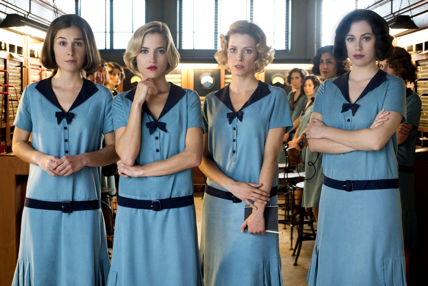 Las cuatro protagonistas de Las Chicas del Cable, la serie de Netflix.