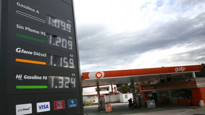 Gasolinera Una gasolinera en Galicia.