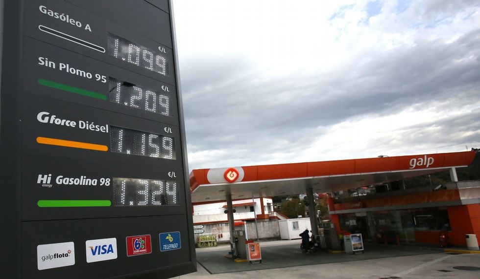 Una gasolinera en Galicia.