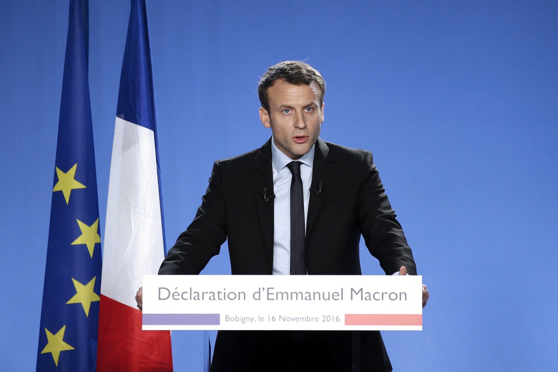 Emmanuel Macron, candidato centrista a la presidencia de la República de Francia.