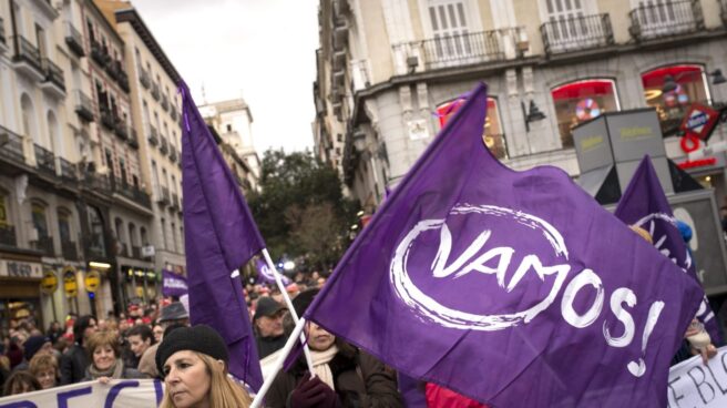 Manifestación de Podemos en Madrid.