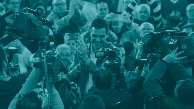 Pedro Sánchez, en un acto en Valencia para defender su candidatura a la secretaría general del PSOE.