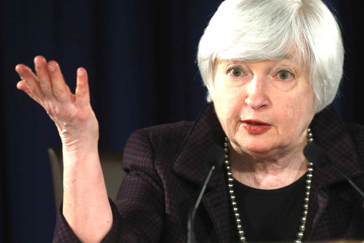 Janet Yellen, presidenta de la Reserva Federal de EEUU.