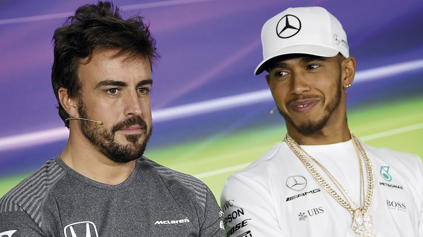 Fernando Alonso y Lewis Hamilton