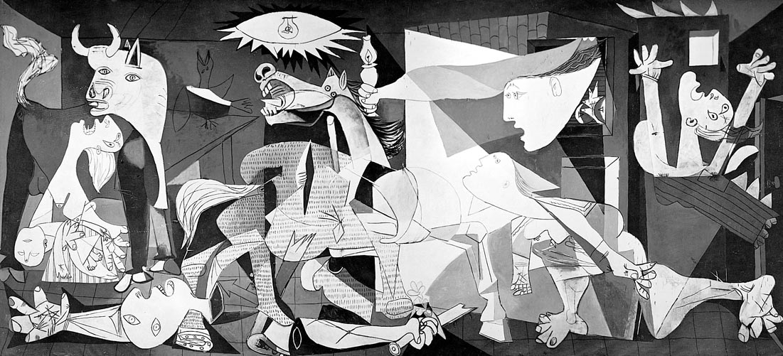 El Guernica, el famoso cuadro de Pablo Picasso.