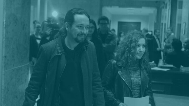 Pablo Iglesias y Sara Carreño.