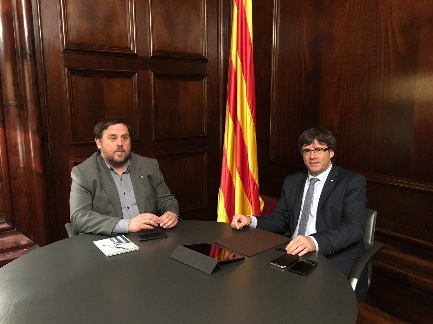 Oriol Junqueras y Carles Puigdemont.