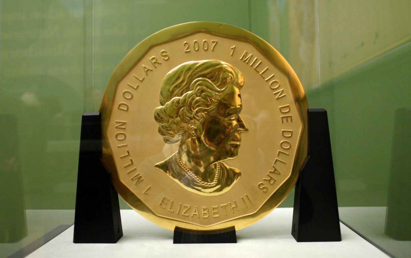 Moneda de 100 kilos de oro que han robado en un museo de Alemania.
