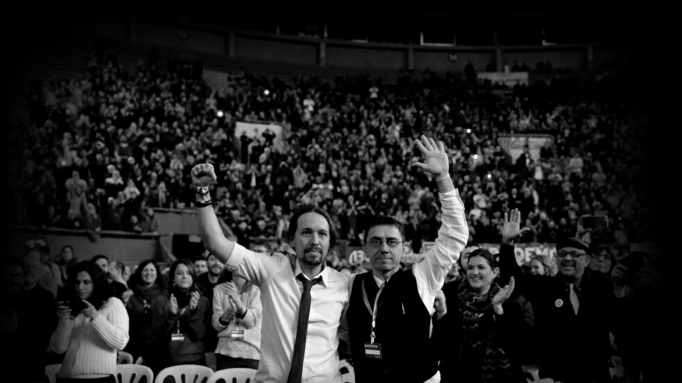 Pablo Iglesias y Juan Carlos Monedero.