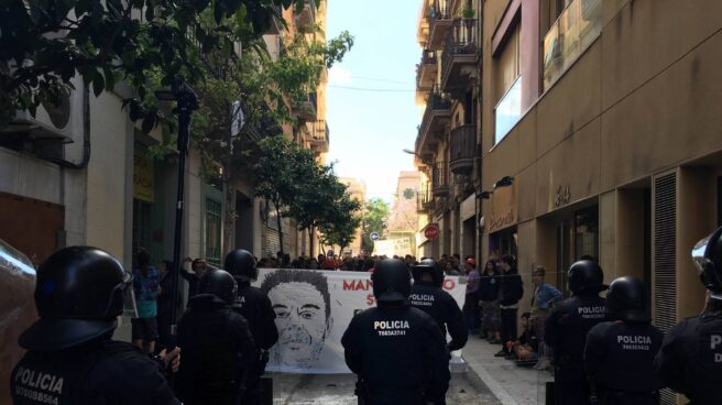 mossos Un grupo de Mossos, durante una operación policial.