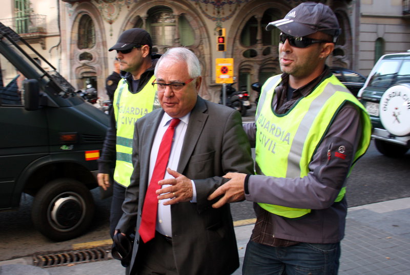 Andreu Viloca, ex tesorero de CDC, el día de su detención, en octubre de 2015.