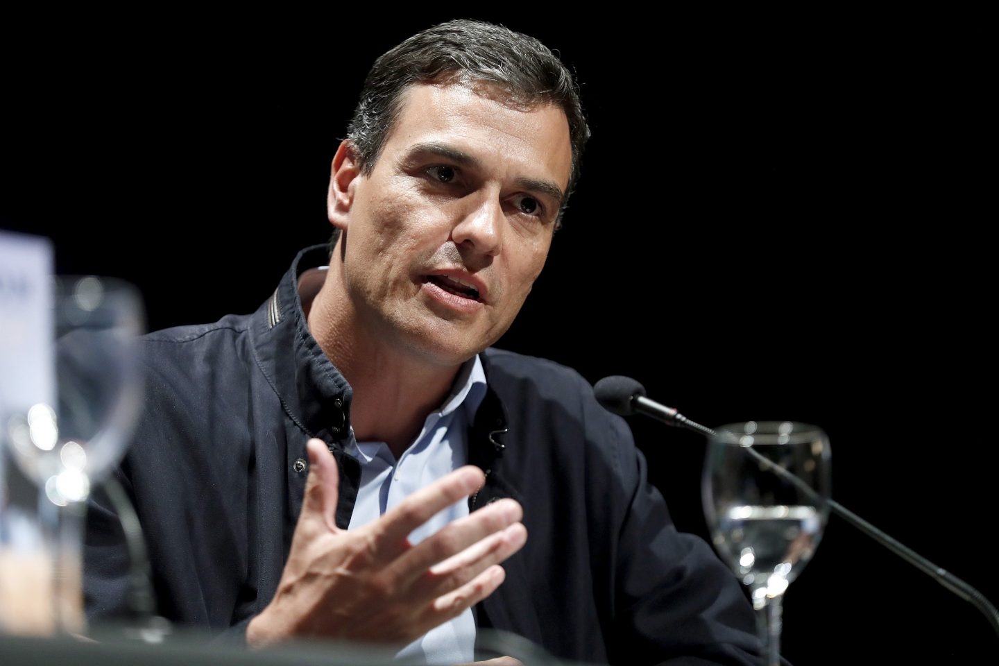 Pedro Sánchez, en el Círculo de Bellas Artes.