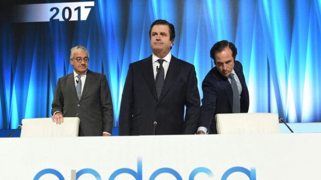 El presidente de Endesa, Borja Prado, en la junta de accionistas de 2017.