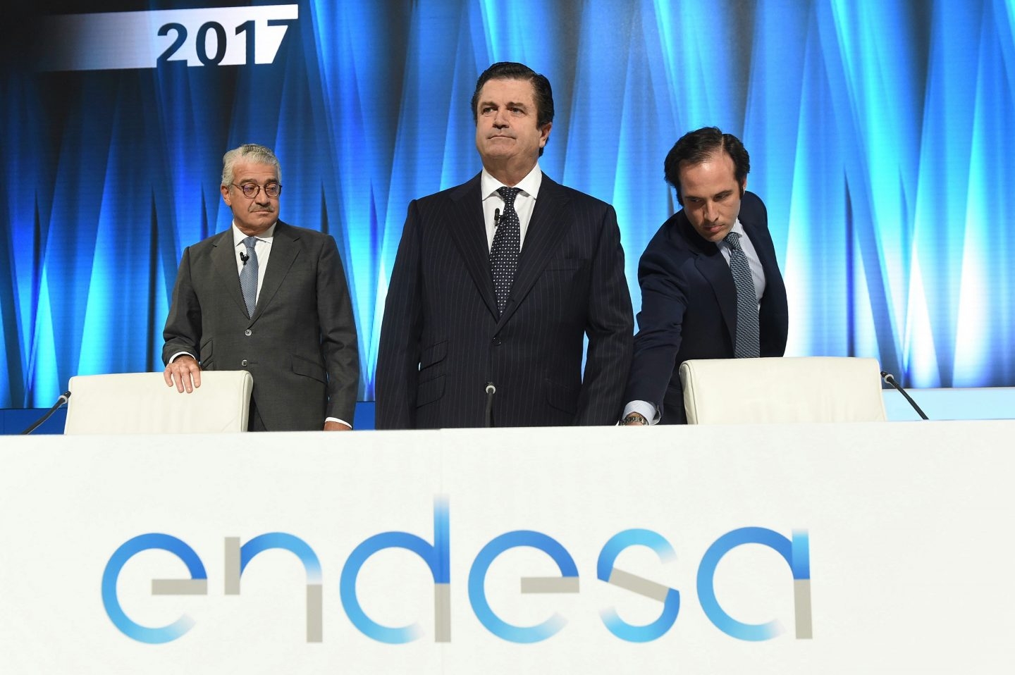 El presidente de Endesa, Borja Prado, en la junta de accionistas de 2017.