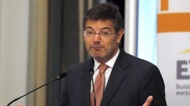 Rafael Catalá El titular de Justicia, Rafael Catalá, durante su intervención en la mañana del jueves.