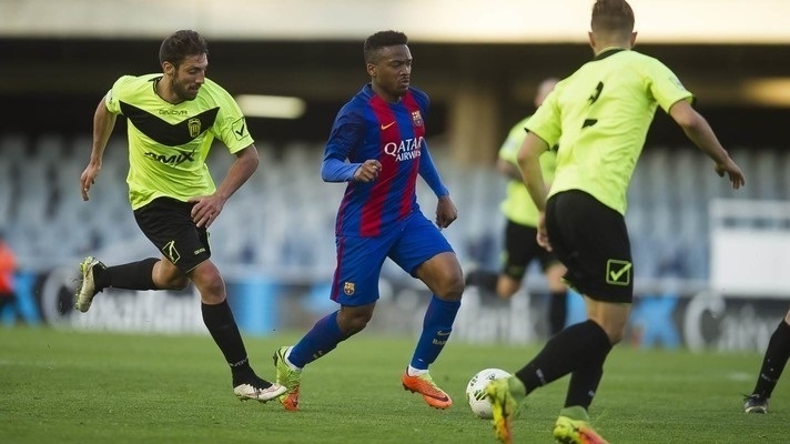 Imagen del Barcelona B - Eldense, disputado este fin de semana.