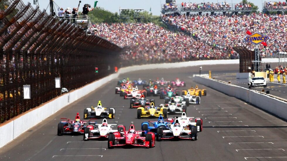 Imagen del circuito de Indianapolis, durante el Indy 500.
